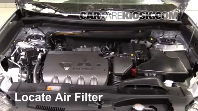2016 Mitsubishi Outlander SE 2.4L 4 Cyl. Filtro de aire (motor) Cambio